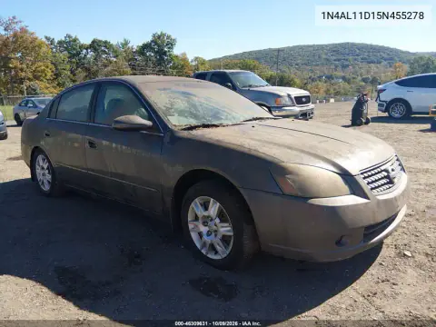 1N4AL11D15N455278 — 2005 Nissan Altima, Механические повреждения, фото до ремонта