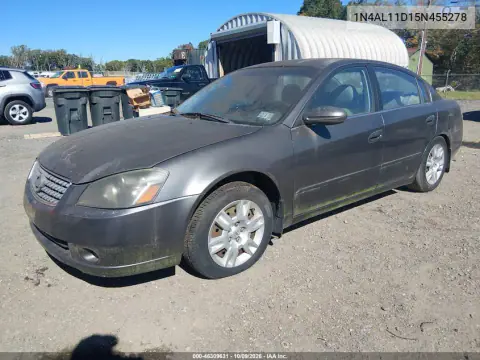 2005 Nissan Altima 2.5 S VIN 1N4AL11D15N455278 фото 2