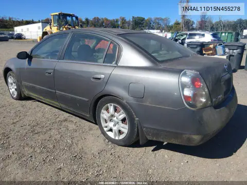 2005 Nissan Altima 2.5 S VIN 1N4AL11D15N455278 фото 3