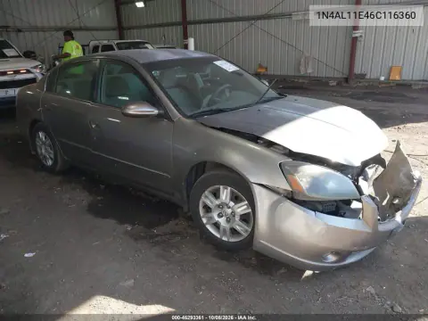 1N4AL11E46C116360 — 2006 Nissan Altima, Передняя часть, фото до ремонта