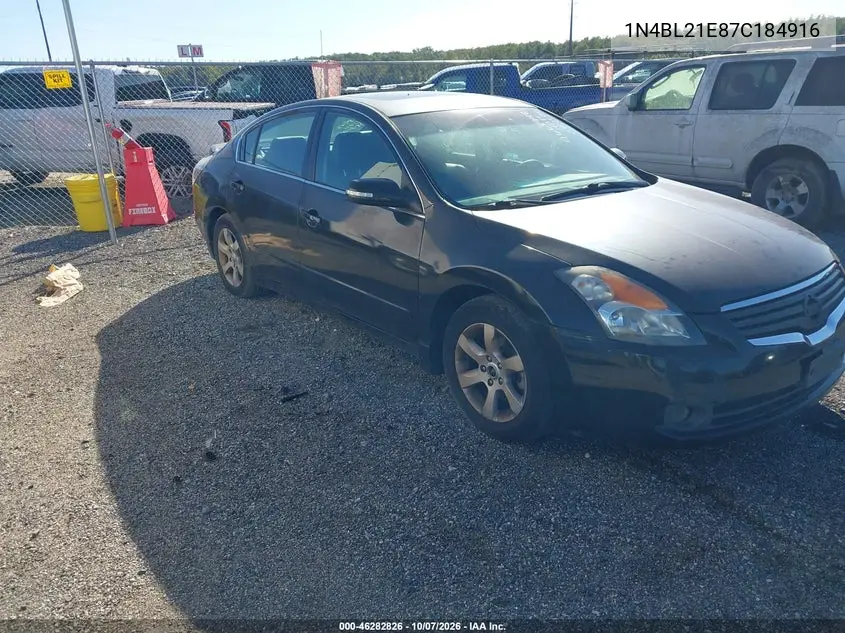 2007 Nissan Altima 3.5 Sl VIN 1N4BL21E87C184916 фото 2