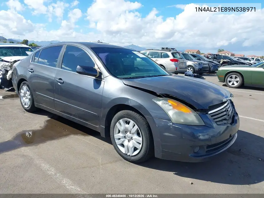 2009 Nissan Altima 2.5 S VIN 1N4AL21E89N538971 фото 1