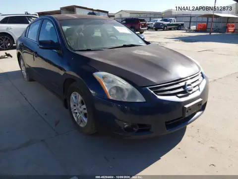 2011 Nissan Altima 2.5 S VIN 1N4AL2AP0BN512873 фото 2