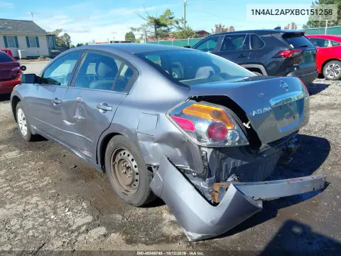 2011 Nissan Altima 2.5 S VIN 1N4AL2APXBC151258 фото 4