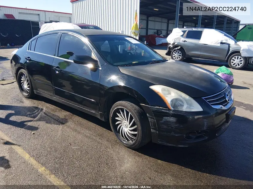 1N4AL2AP2CC224740 Nissan Altima 2012 — повреждение Левый бок, фото до ремонта