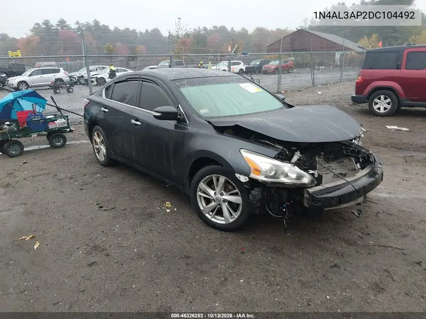 2013 Nissan Altima 2.5 Sl VIN 1N4AL3AP2DC104492 фото 1