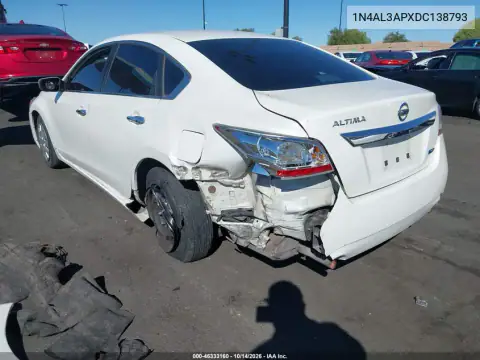 1N4AL3APXDC138793 — 2013 Nissan Altima, фото 4 с аукциона IAAI, Задняя часть слева