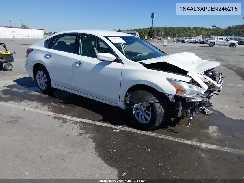 2014 Nissan Altima 2.5 S VIN 1N4AL3AP0EN246216 фото 2
