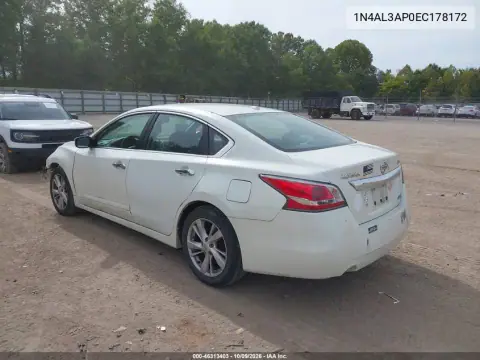 2014 Nissan Altima 2.5 Sv VIN 1N4AL3AP0EC178172 фото 4