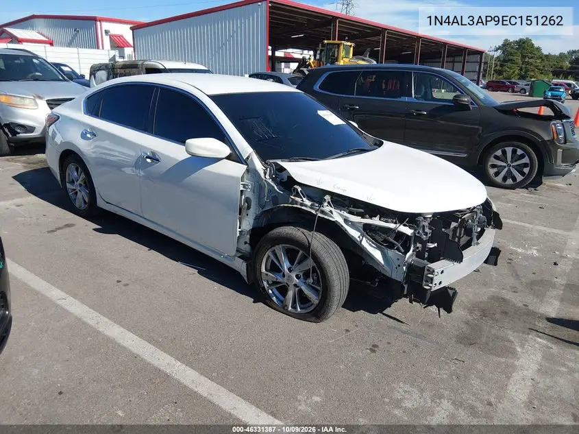 2014 Nissan Altima 2.5 Sv VIN 1N4AL3AP9EC151262 фото 2