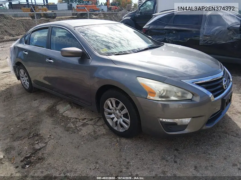 1N4AL3AP2EN374392 — 2014 Nissan Altima, фото 2 с аукциона IAAI, Задняя часть