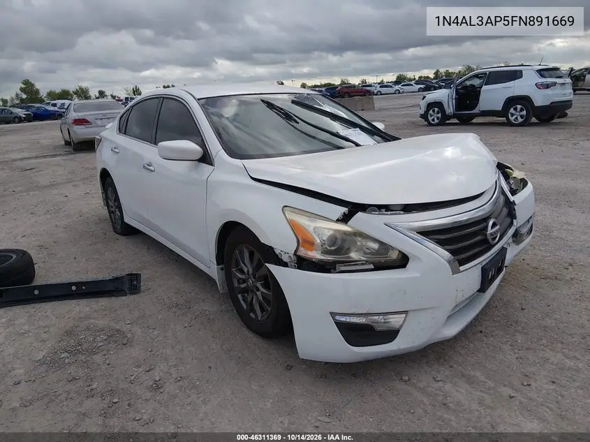 1N4AL3AP5FN891669 — 2015 Nissan Altima, фото 2 с аукциона IAAI, Естественный износ