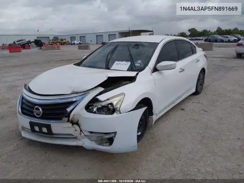 1N4AL3AP5FN891669 — 2015 Nissan Altima, фото 3 с аукциона IAAI, Естественный износ