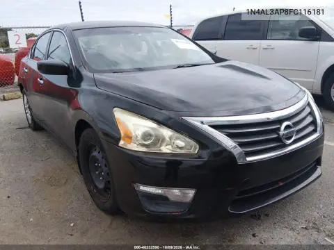 1N4AL3AP8FC116181 — 2015 Nissan Altima, Сзади, фото до ремонта