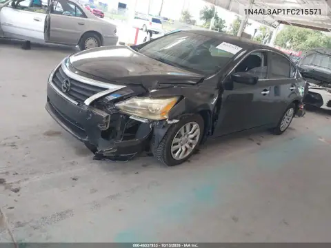 1N4AL3AP1FC215571 — 2015 Nissan Altima, фото 2 с аукциона IAAI, Передняя и задняя части
