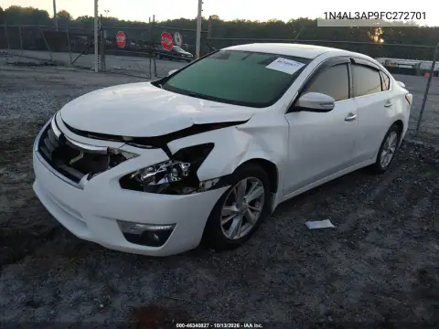 1N4AL3AP9FC272701 — 2015 Nissan Altima, фото 3 с аукциона IAAI, Передняя часть