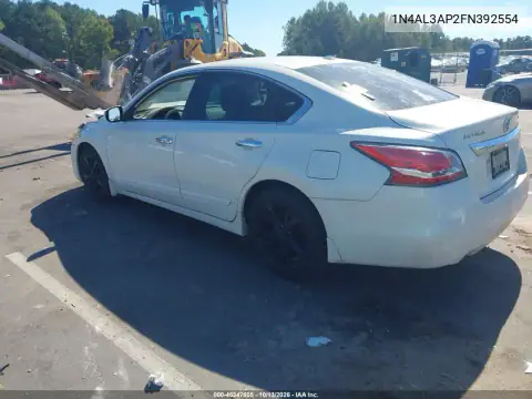 1N4AL3AP2FN392554 — 2015 Nissan Altima, фото 3 с аукциона IAAI, Передняя часть