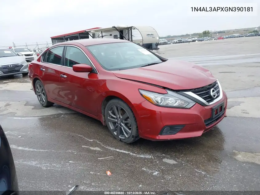 1N4AL3APXGN390181 — 2016 Nissan Altima, фото 2 с аукциона IAAI, Передний левый