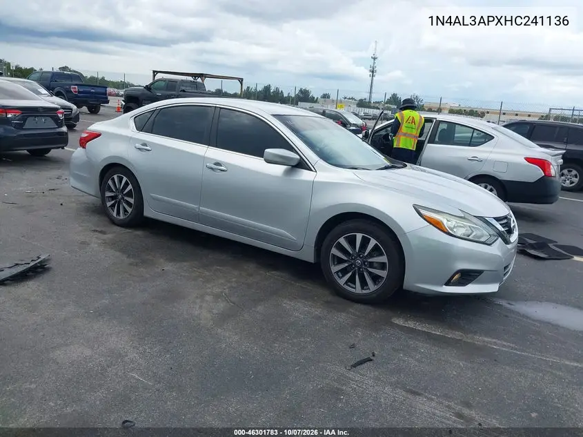 2017 Nissan Altima 2.5 Sv VIN 1N4AL3APXHC241136 фото 2