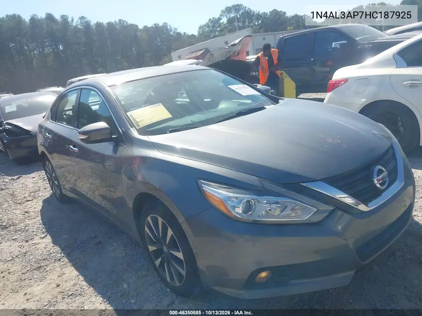 1N4AL3AP7HC187925 — 2017 Nissan Altima, фото 2 с аукциона IAAI, Задняя часть