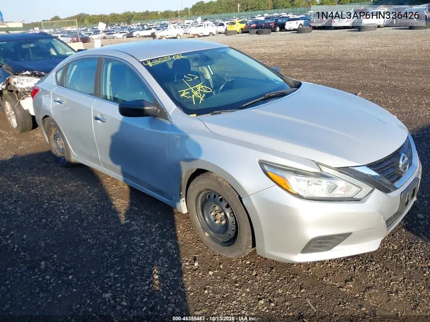2017 Nissan Altima 2.5 S VIN 1N4AL3AP6HN336426 фото 1