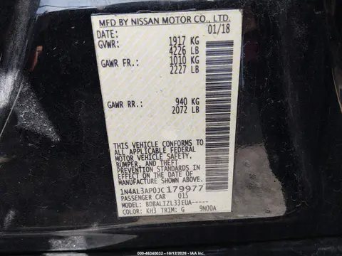 2018 Nissan Altima 2.5 Sv VIN 1N4AL3AP0JC179977 фото 10