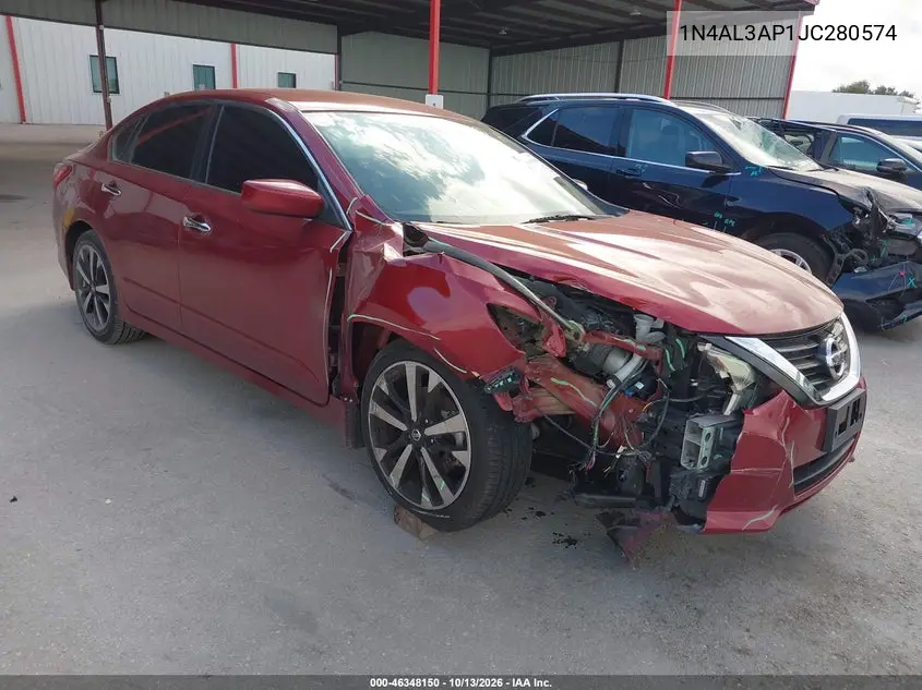 1N4AL3AP1JC280574 — 2018 Nissan Altima, фото 2 с аукциона IAAI, Передняя часть