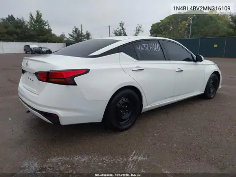 1N4BL4BV2MN316109 — 2021 Nissan Altima, фото 5 с аукциона IAAI, Передняя часть