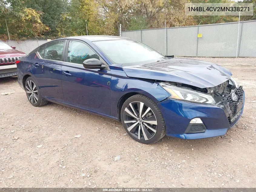 1N4BL4CV2MN338271 — 2021 Nissan Altima, фото 2 с аукциона IAAI, Передняя часть