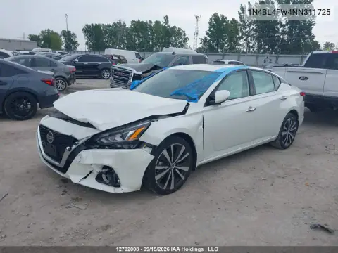 2022 Nissan Altima 2.5 Platinum VIN 1N4BL4FW4NN311725 фото 2