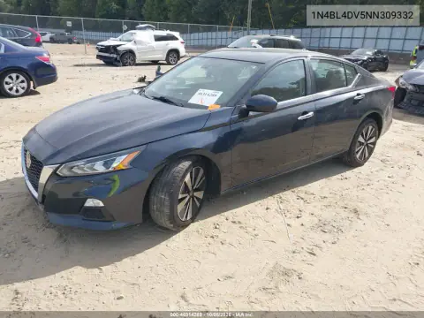 2022 Nissan Altima Sv Fwd VIN 1N4BL4DV5NN309332 фото 2