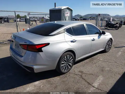 2024 Nissan Altima Sv Fwd VIN 1N4BL4DV1RN387998 фото 5