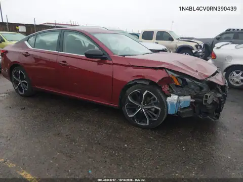 1N4BL4CV0RN390439 — 2024 Nissan Altima, Передняя часть, фото до ремонта