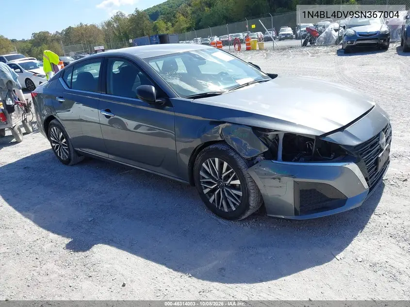 2025 Nissan Altima Sv Fwd VIN 1N4BL4DV9SN367004 фото 2