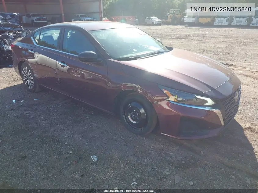 1N4BL4DV2SN365840 — 2025 Nissan Altima, фото 2 с аукциона IAAI, Боковая часть