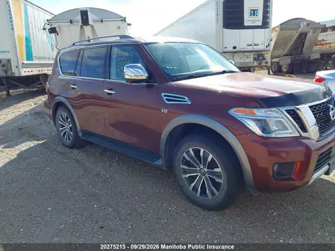 JN8AY2NCXJ9556829 — 2018 Nissan Armada SL, Град (Hail), фото до ремонта