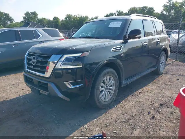 2022 Nissan Armada Sv 4wd VIN JN8AY2AD9N9675587 фото 2