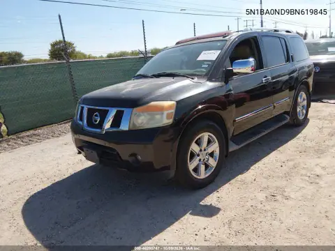 2011 Nissan Armada Platinum VIN 5N1BA0ND9BN619845 фото 2