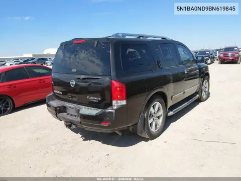 2011 Nissan Armada Platinum VIN 5N1BA0ND9BN619845 фото 4