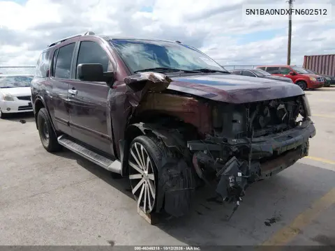 5N1BA0NDXFN602512 — 2015 Nissan Armada, Передняя часть, фото до ремонта