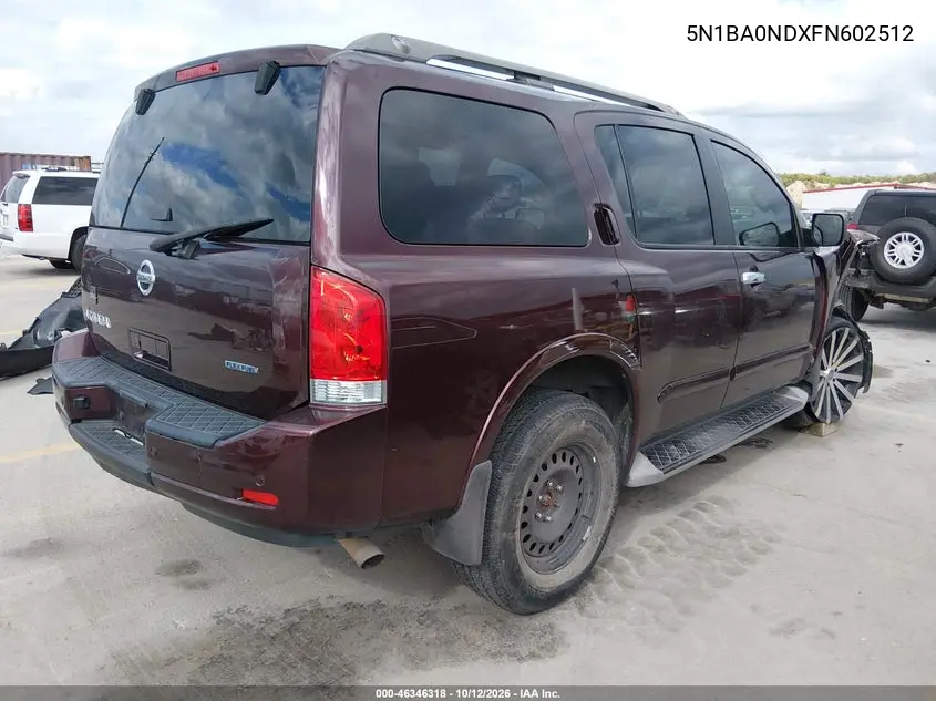 2015 Nissan Armada Sv VIN 5N1BA0NDXFN602512 фото 5