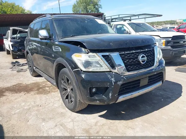 JN8AY2NC5H9501506 — 2017 Nissan Armada, Передняя часть (Front End), фото до ремонта