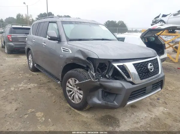 JN8AY2NDXH9001012 — 2017 Nissan Armada, Передняя часть (Front End), фото до ремонта