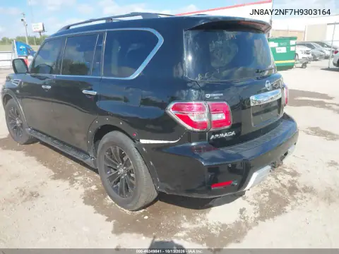 JN8AY2NF7H9303164 — 2017 Nissan Armada, фото 4 с аукциона IAAI, Передняя часть