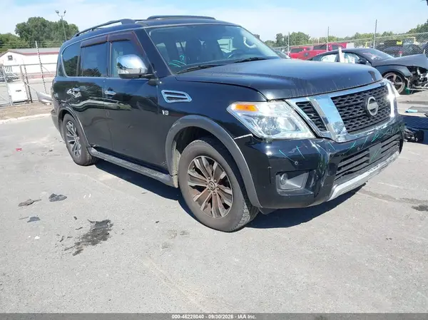 JN8AY2ND8J9057925 — 2018 Nissan Armada, Передняя часть (Front End), фото до ремонта