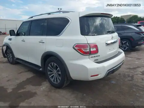 JN8AY2ND9KX010853 — 2019 Nissan Armada, фото 4 с аукциона IAAI, Передняя часть