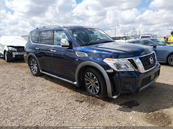 JN8AY2ND4L9107013 — 2020 Nissan Armada, Передняя часть справа (Right Front), фото до ремонта