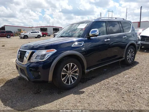 JN8AY2ND4L9107013 — 2020 Nissan Armada, фото 2 с аукциона IAAI, Передняя часть справа