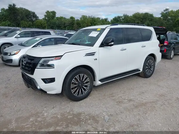 JN8AY2BA7M9374643 — 2021 Nissan Armada, фото 2 с аукциона IAAI, Передняя часть