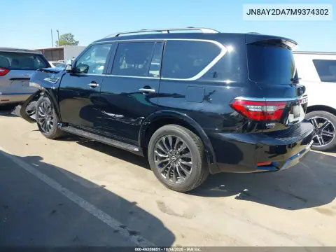 JN8AY2DA7M9374302 — 2021 Nissan Armada, фото 3 с аукциона IAAI, Боковая часть